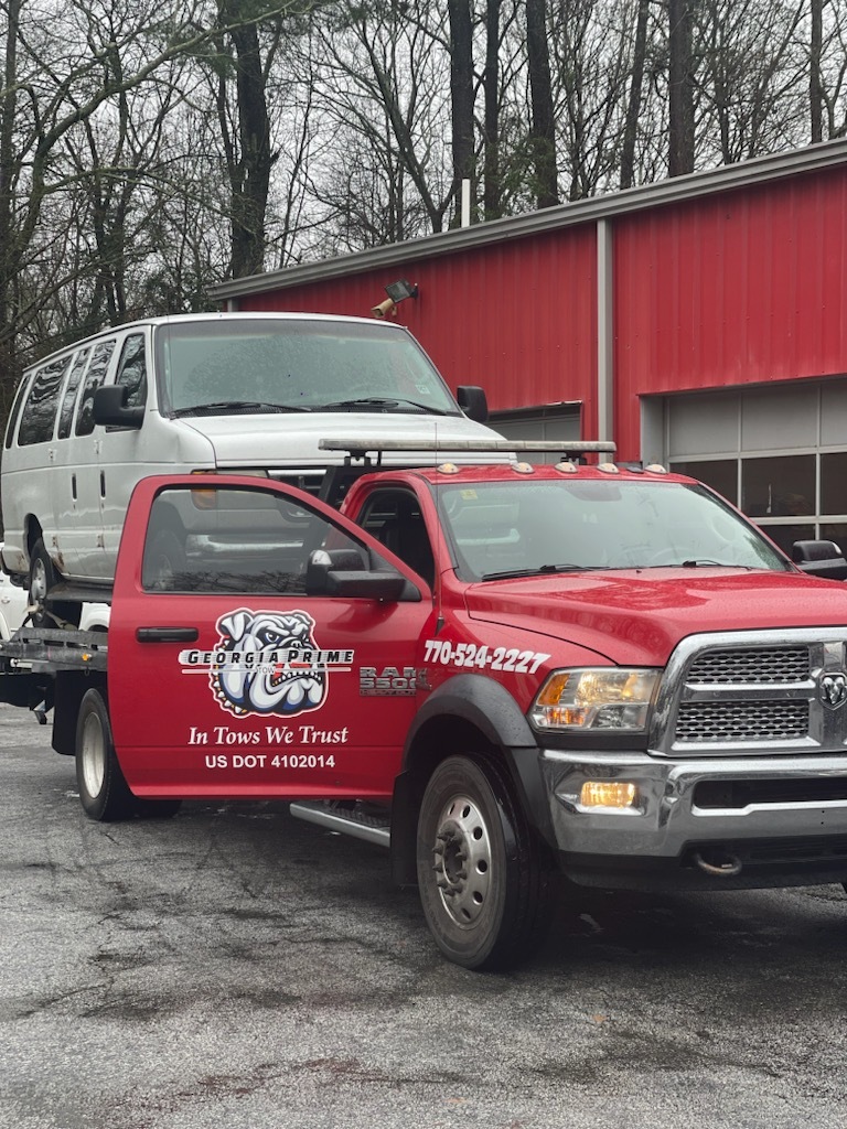 Towing services in Conyers, GA by Georgia Prime Tow.