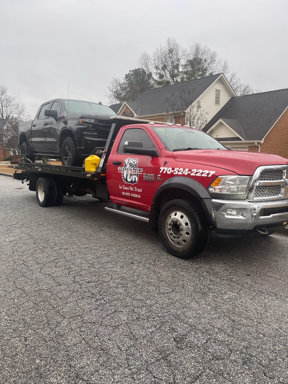 Flatbed towing in GA.